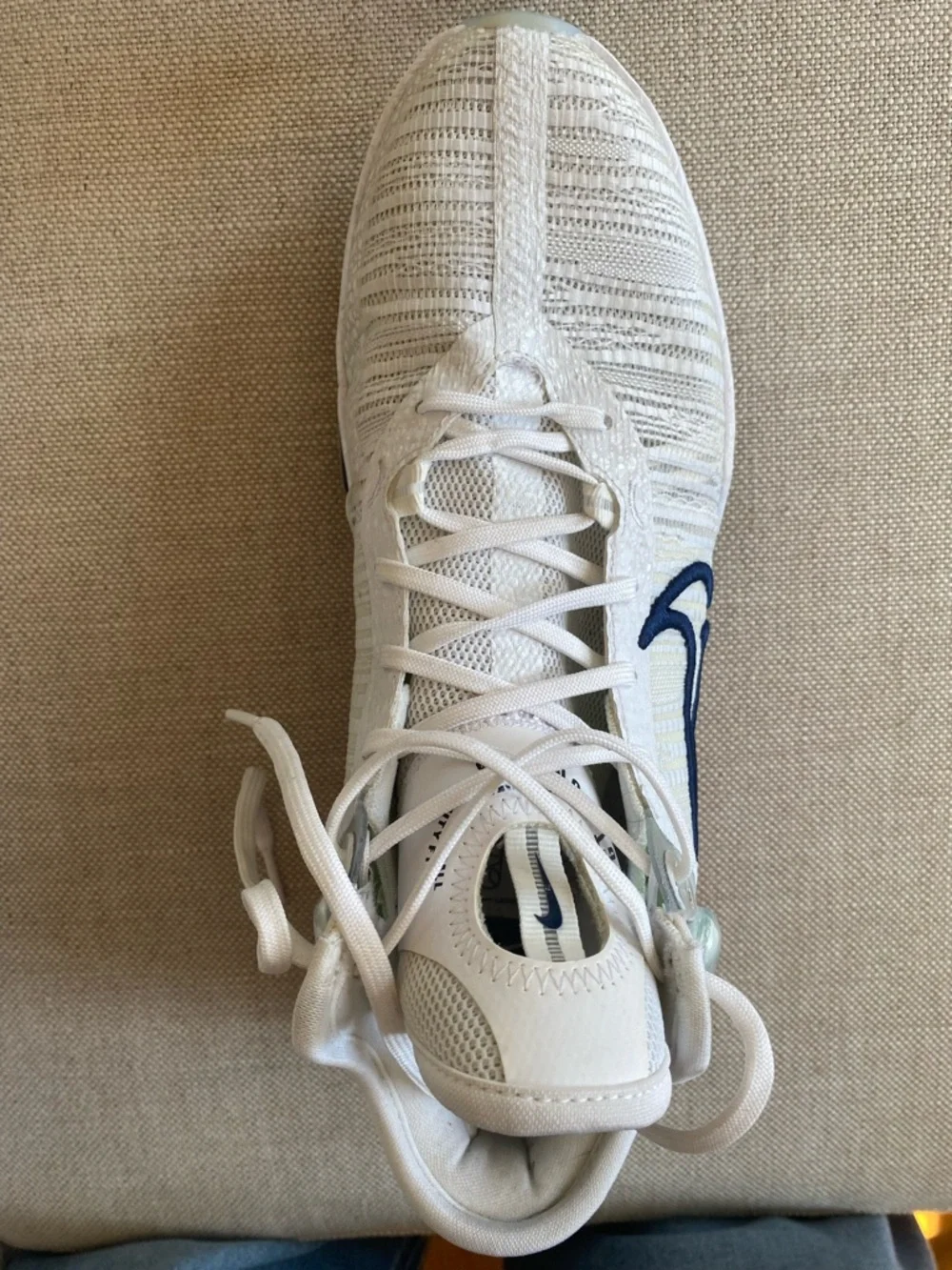 Nike Air Zoom GT Jump 2 Men’s Sneakers with Navy Swoosh and Red Accents - Picture 5 of 12